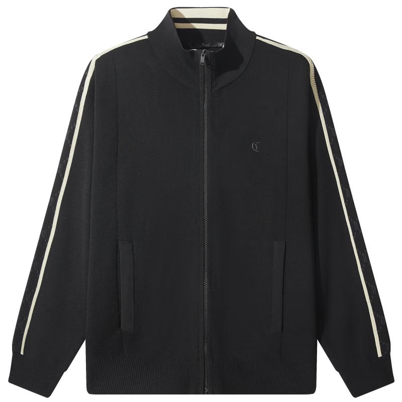 

Мужской кардиган в полоску с высоким воротником Cabbeen 2XL