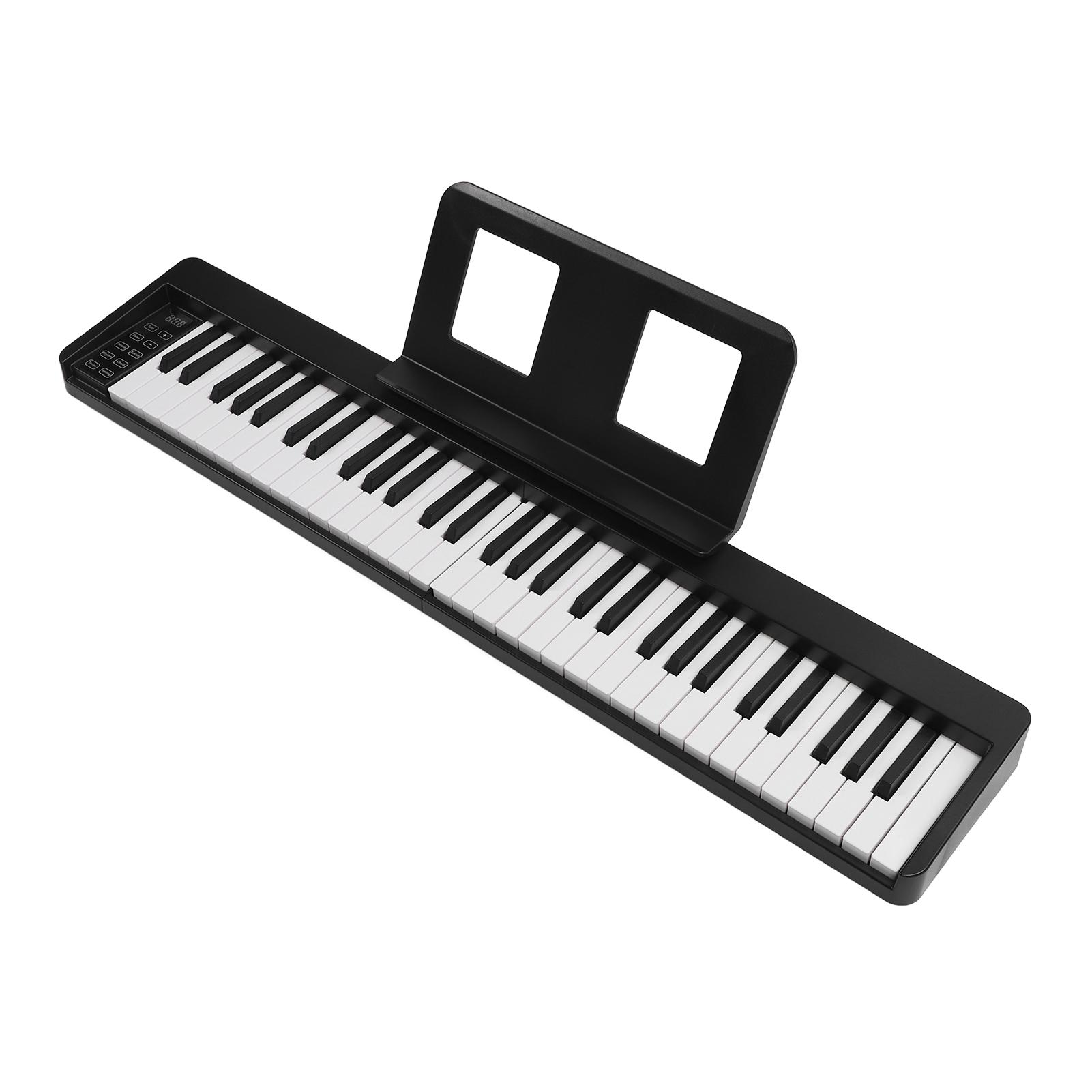 61 Key Folding Piano Full Size Rechargeable Clear Tones Folding Piano Keyboard for Beginner