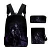 Klassisch Neuheit Zatch Bell Anime 3D-Druck 3 Stück/Set Schüler Rucksäcke Laptop Tagesrucksack Rucksack Schräg Schultertasche Federmäppchen