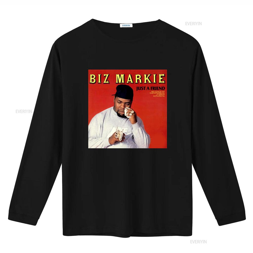 Biz Markie Just A Friend Print Hip Hop Style T Shirt For Men vintage Washed Breathable Stretched fashion Casual homme Unisex