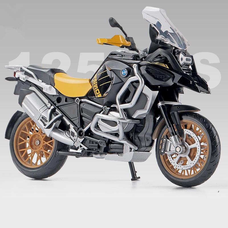 1/12 Scale R1250 GS Diecast Motorcycle Model Toy with Sound and Light for Kids Toddler Boys Girls Gift Collection