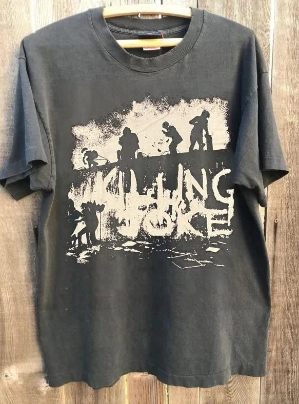 Reprint Killing Joke Rare Design Albums Charcoal T shirt Short Sleeve Unisex T-Shirt S