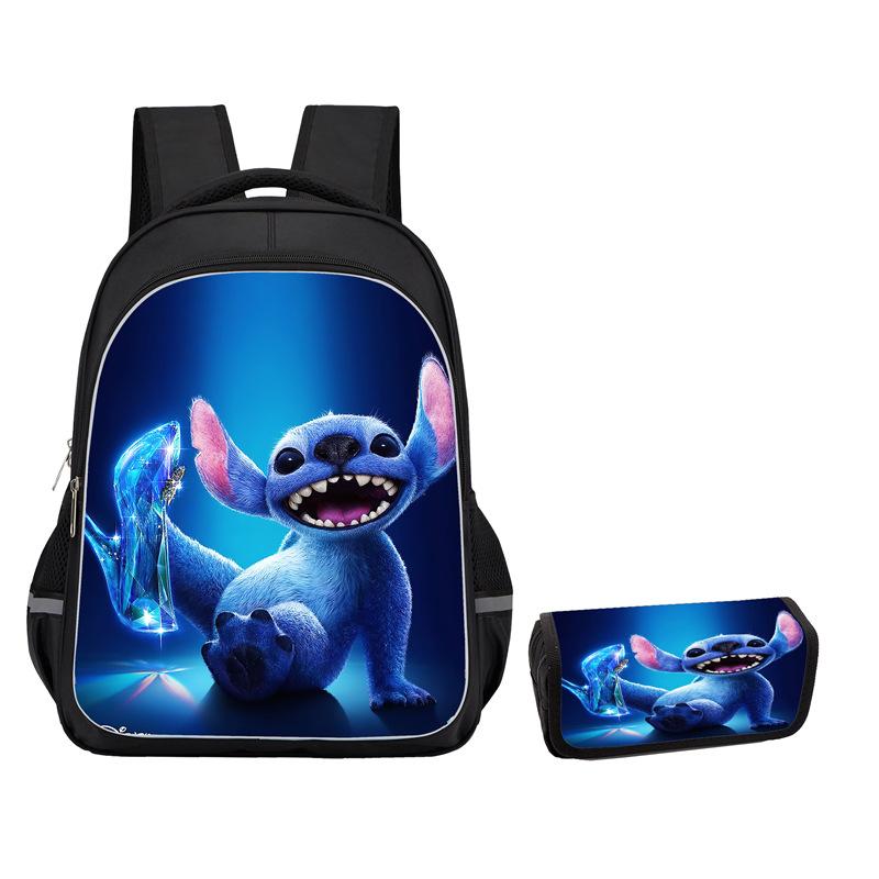 Stitch Peripheral Anime Backpack Men'S And Women'S School Bags