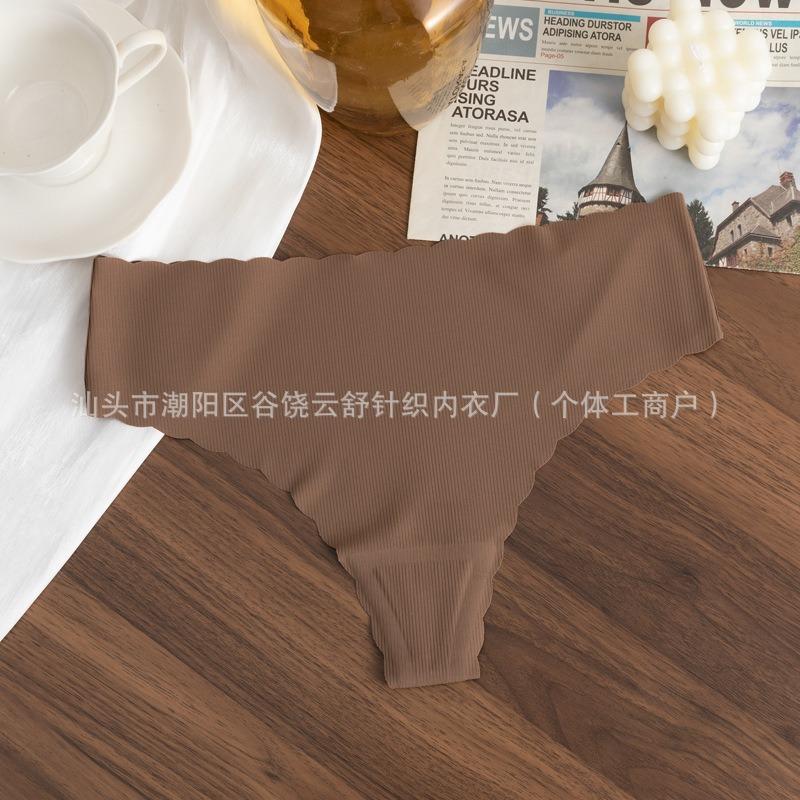 Women S Ice Silk Seamless Breathable Plus Size Underwear With Cotton Gusset