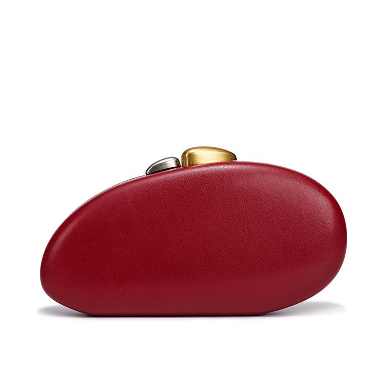 

Сумка через плечо Сумка кроссбоди женская Сумка с бантом маленькая круглая Новая сумка женская летняя персонализированная цепочка 23.5*5*12 бордовый