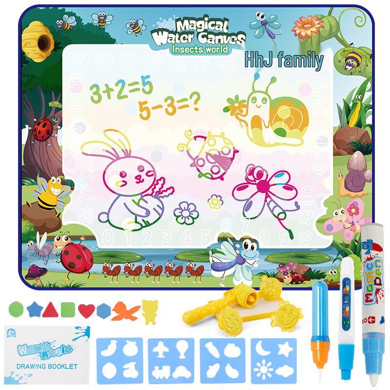 Children s Dinosaur Water Doodle Mat - Reusable Animal Scene Painting Canvas