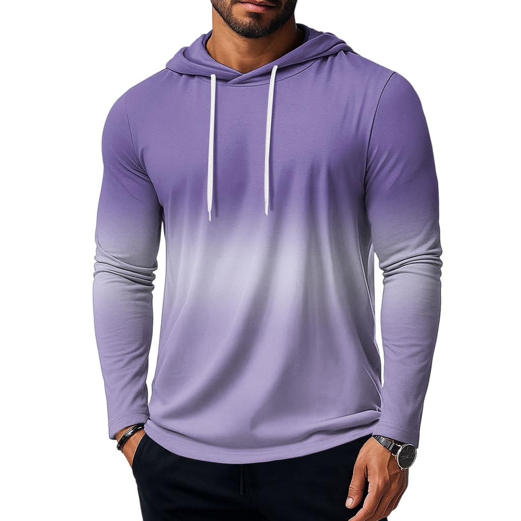 Men's Sweatshirt Loose Solid Color Outdoor Warm Breathable T-Shirt Top