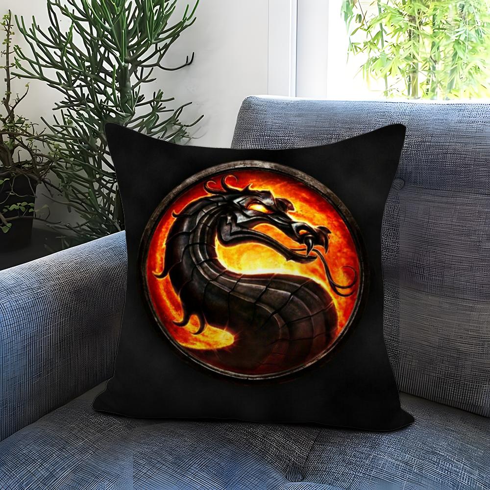 M-Mortal Kombat Kissenbezug Bequemer Wende-Kissenbezug Ideal für Auto Sofa Schlafzimmer & darüber hinaus