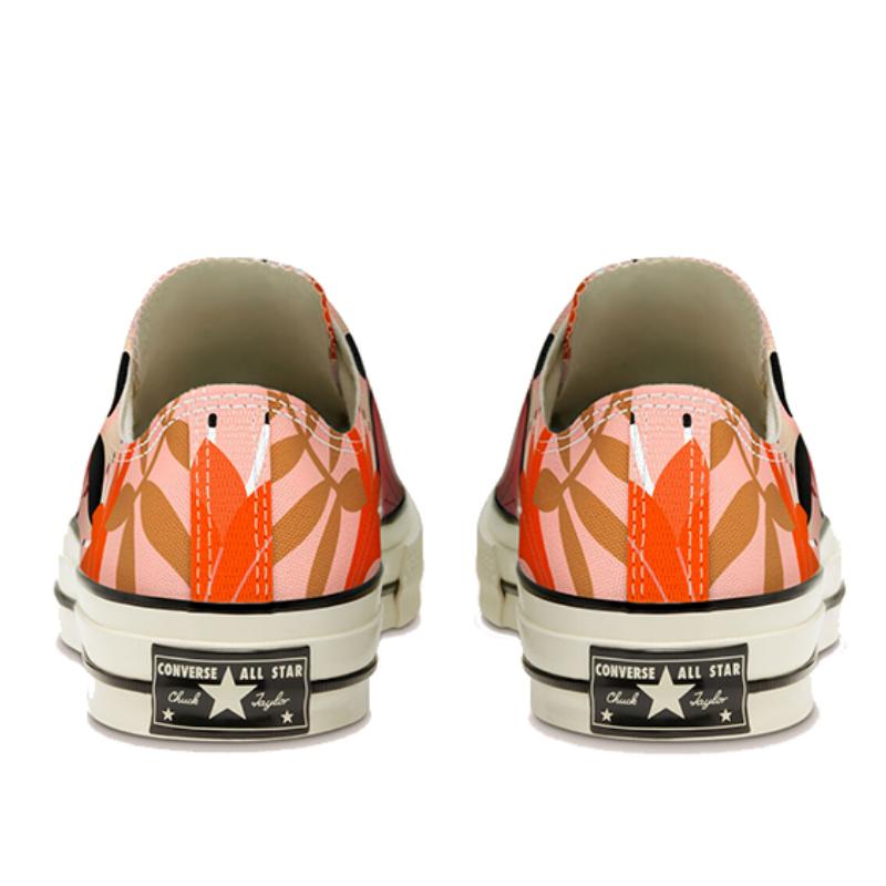 Converse 1970s Vintage Floral Chuck Casual Low-Top Espadrilles Women's Pink Black