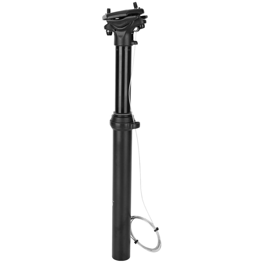 7075 Aluminium Alloy Black Road Wire Control Oil Pressure Lifting Seatpost Mountain Bike Accessory(External Wi 31.6MM*375MM )