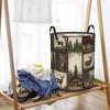 Dreamy Rainbow Cloud Foldable Laundry & Toy Basket with Handle for Kids' Room