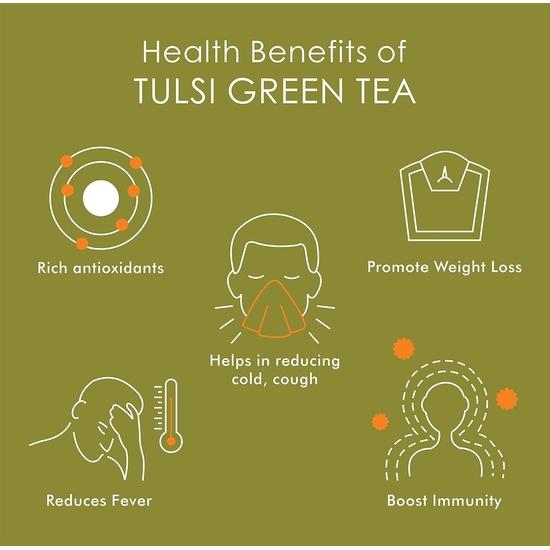 Octavius Tulsi Rose Chamomile Loose Leaf Green Tea | Suited for Weight Care | Great Taste and Aroma | Tulsi or Holy Basil | 75 GM