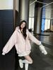 Hongshan Women's High-End European Style Loose Hoodie Cardigan for Spring/Autumn