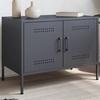VidaXL TV Stand Anthracite 68x39x50.5 Cm Steel, TV Stand, TV Sideboard, Multimedia Cabinet, TV Bench, Hi-fi Cabinet, Center of 842938