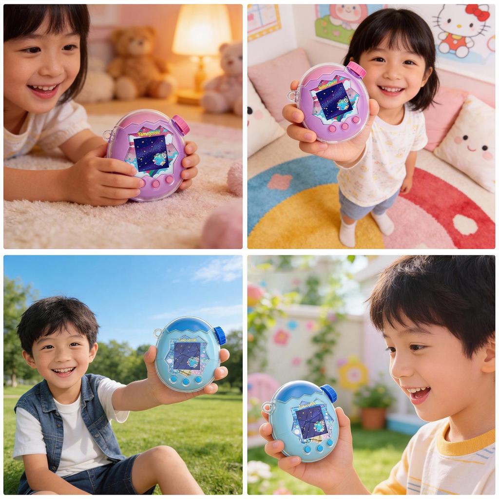 Carcasă Transparentă Anti-Cădere Joc Tamagotchi Happy Park Paradise