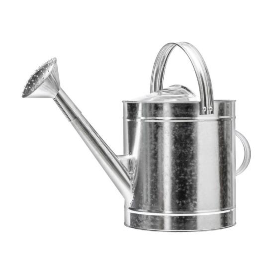 5/7/10/15L Stainless Steel Flower Waterer Can Large Capacity Lightweight Metal Watering Pot with Long Spout Garden Flower Can