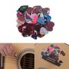 Colorful Celluloid Guitar Picks for Bass Electric Acoustic Guitars (Colors & Thickness