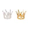 Mini Diamond Crown Cake Toppers: Little Princess & Heart Flags.
