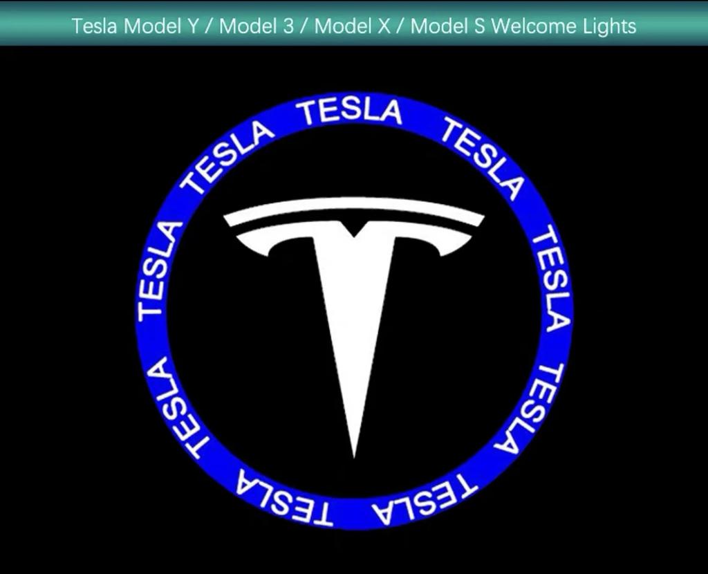 2/4Pcs For Tesla Car Model 3/Y/X/S Welcome Light Model Y/3 Door Ambient Light Decoration