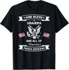 God Bless My Grandpa America Police Officers T-shirt