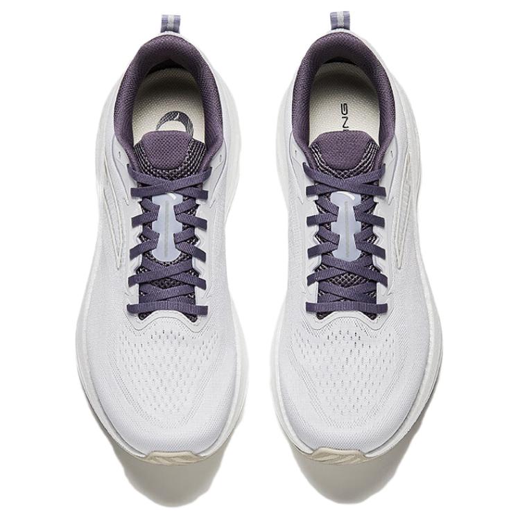 ANTA Men Linglong Nitro Running Shoes Sand Grey Ivory White Dusty Purple 112525558-1
