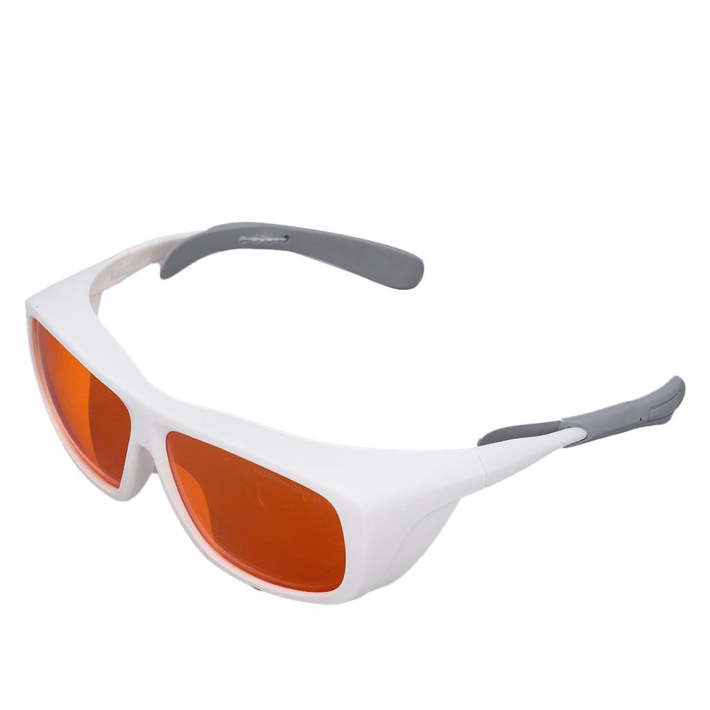 Laser Safety Goggles Plastic Eye Protection Glasses for Fiber Optic Projects 180‑500nm Wavelength White