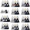 Mens Hooded Zip-Up Fleece-Lined Sweatshirt With Letter Print Casual Oversized Pullover Winter Jacket