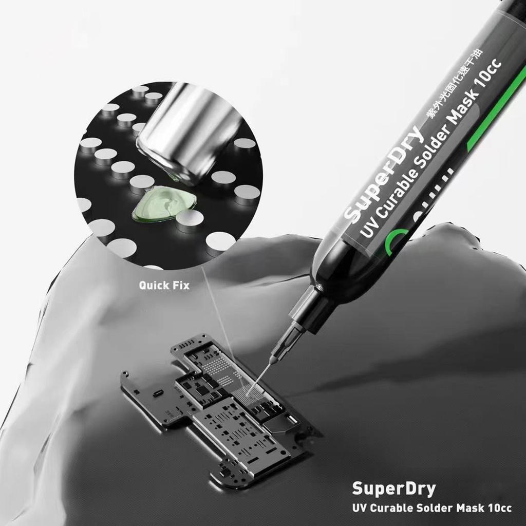 SC55 Hurtigtørkende Herdbar Loddemaske 10CC For Telefonreparasjon Hoppende Ledning Hurtigtørkende Herding SveisePastaer Fluks Olje Verktøy
