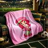 Straw-berry Friends Blanket Lightweight Flannel Bedding Blanket Perfect for Travel, Camping, Living Rooms, Offices, Sofas, Fan Christmas gift