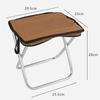 Folding Stool Outdoor Camping Chair Portable Ultralight Stainless Steel Handbag Pocket Little Mazar For Nature Hike Fishing Tourist