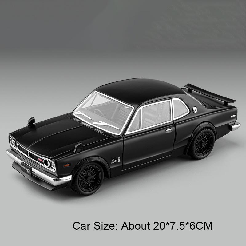 1:22 Scale Gtr-R34 Alloy Model Car Toy Doors Opened Pull Back Models Toys Shock Absorption Sports Cars Ideal Ornaments Gifts