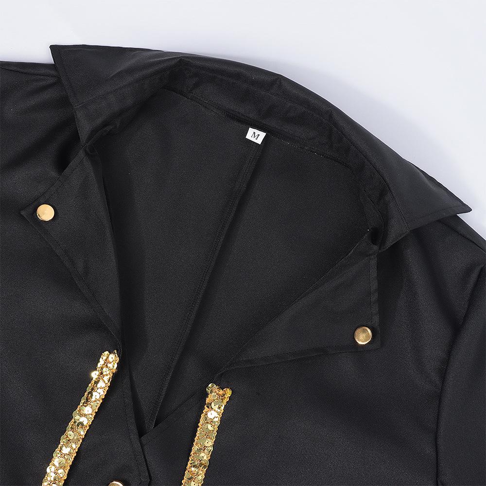 European & American Steampunk Medieval Halloween Tailcoat for Men