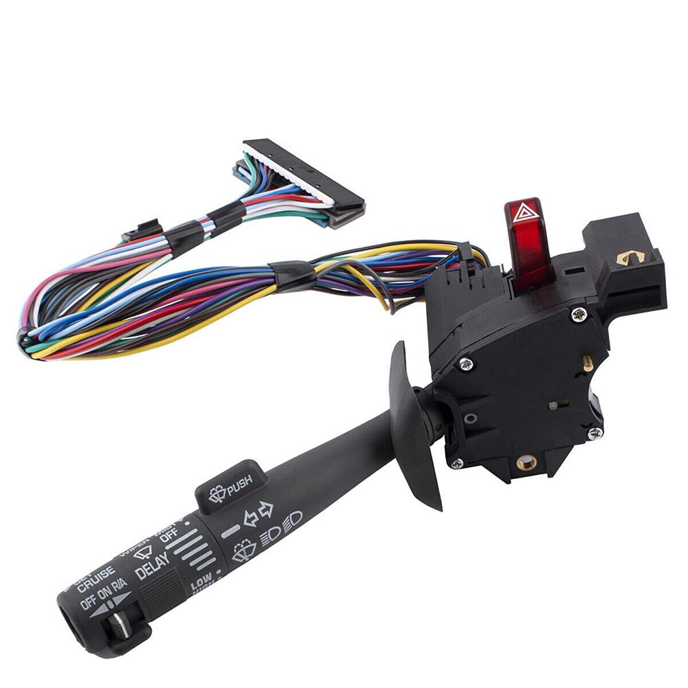 

Переключатель стеклоочистителя, многофункциональный комбинированный переключатель указателя поворота 26100985 2330814, совместимый с Chevrolet GMC 1995-2002 чёрный