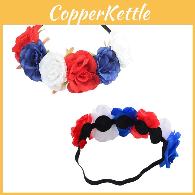 Rot Weiß Blau Blumenkrone Stirnband Für Queens Jubiläumsfeierlichkeiten