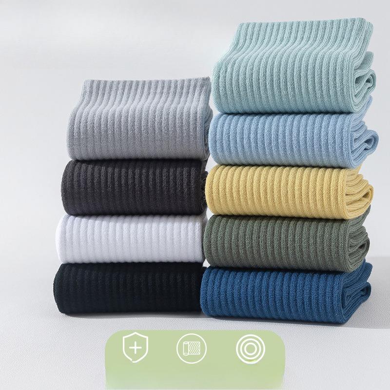 Men's Autumn and Winter Trend Pure Cotton Anti-odor and Sweat-absorbing Sports Long Tube Basketball 90° Right-angle Men's Socks