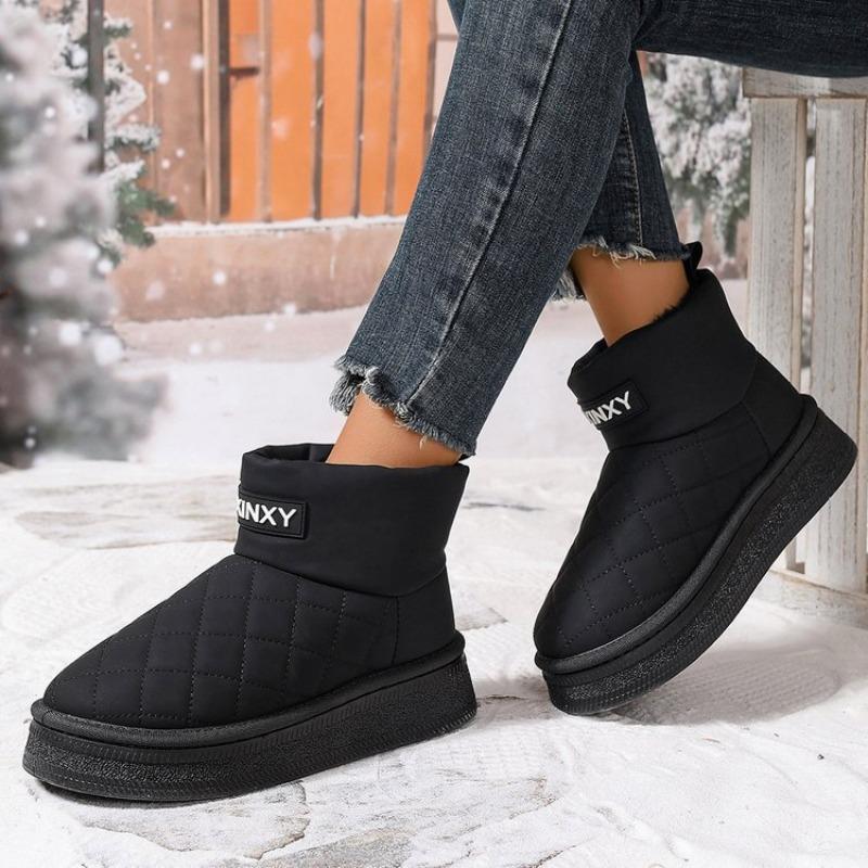 Snow Boots Women's New Winter Velvet Thickened Short Boots Warm Cotton Shoes Wear Non-slip Women's Shoes Bread Shoes