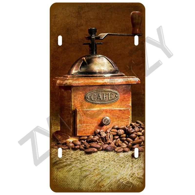 Coffee Tin Sign Vintage Metal Sign Funny Poster License Plate Home Decor For Bar Pub Club Man Cave Wall Decoration Wine Beer