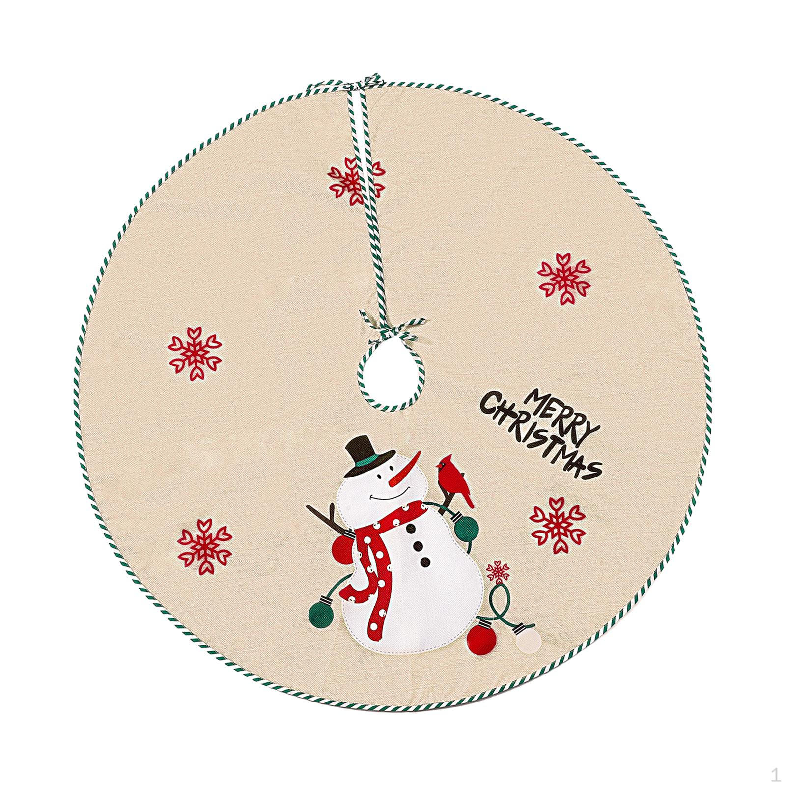 

Юбка для рождественской елки 39 дюймов для праздничного украшения Snowman