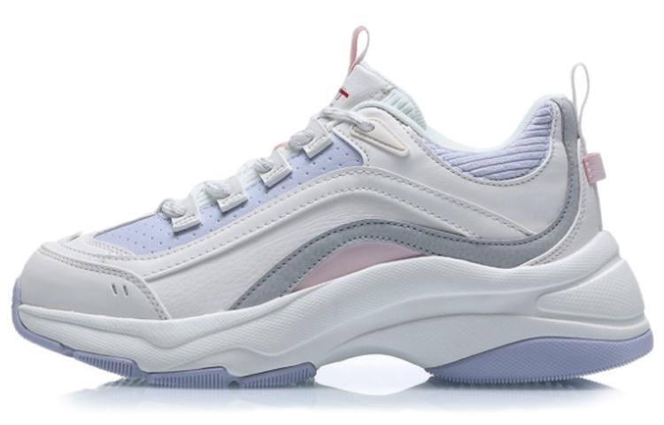 Li Ning Chunky Sneakers Women s Low Top White/Blue/Pink AGCQ494-2 36