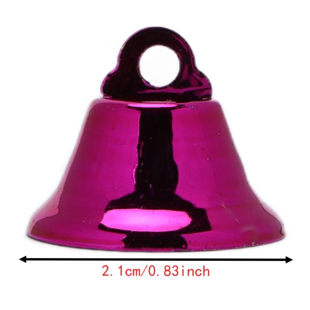 20pcs Metal Construction Bird Bells Iron Material Craft Bells Colourful Chew Toy Bells For Parrots