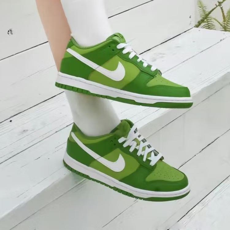 Nike Dunk Low GS Chlorophyll Kids Sneakers Green Dark-Chlorophyll White DH9765-301
