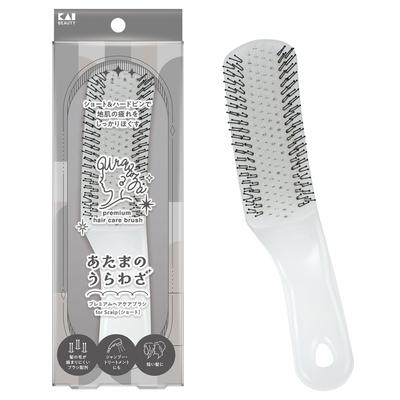 Corporation Atama No Ura Waza Hairbrush Scalp Care Short White Scalp Massage Shampoo Brush KQ1606