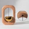 Wooden Door Chime with Metal Bell Small Entry Notification Gentle