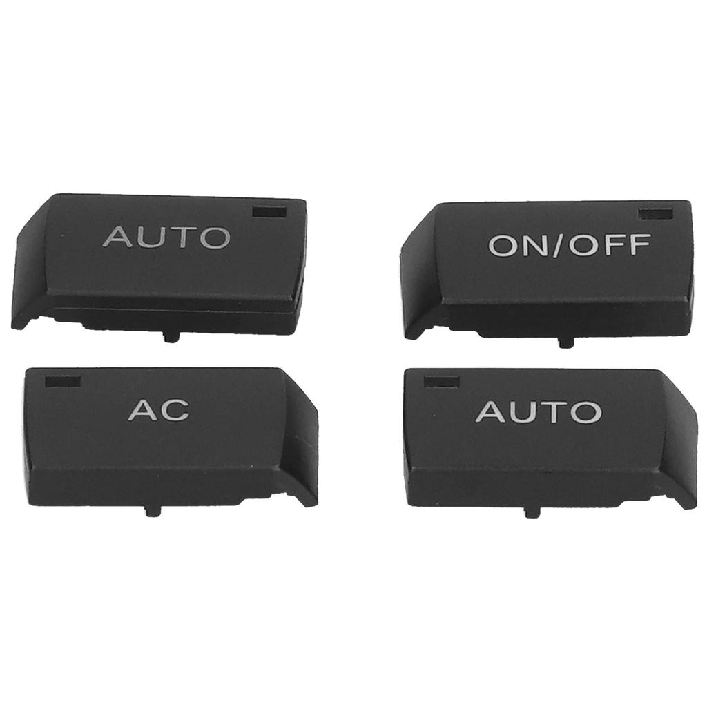 Buy 4pcs Air Conditioning Switch Covers A/C AUTO ON/OFF Plastic Black