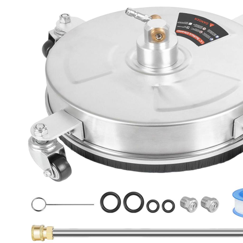 13'' Surface Cleaner 4000 PSI Max Pressure 1/4" Quick Connector ,2 Replace