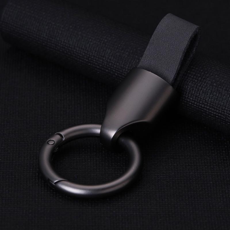 High-End Minimalist Suede Car Keychain Pendant for Men & Women