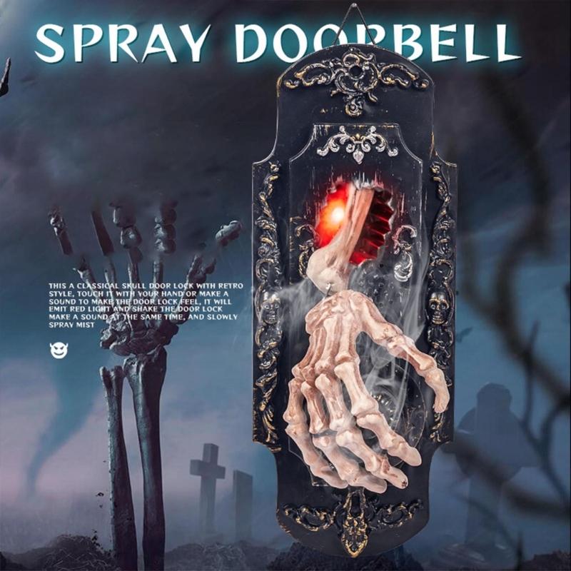 Motion Activated Halloween Doorbell with Mist Spray Enhance Safety and Fun for Home