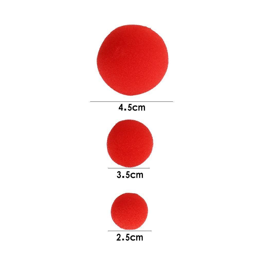 Sponge Toy Circular Close-Up Magic Illusion Comedy 2.5cm/3.5cm/4.5cm Magic Sponge Ball Finger Sponge Ball Red Magic Tricks