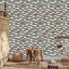 Geometric retro pattern wallpaper for living room and bedroom 50x1000