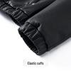 Futing Men's Top-Layer Cowhide Hooded Padded Leather Jacket